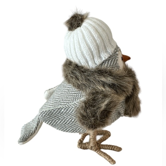 Target 2016 Flurry Felt Brown and Cream Featherly Friends Wondershop Winter Bird - Picture 4 of 7